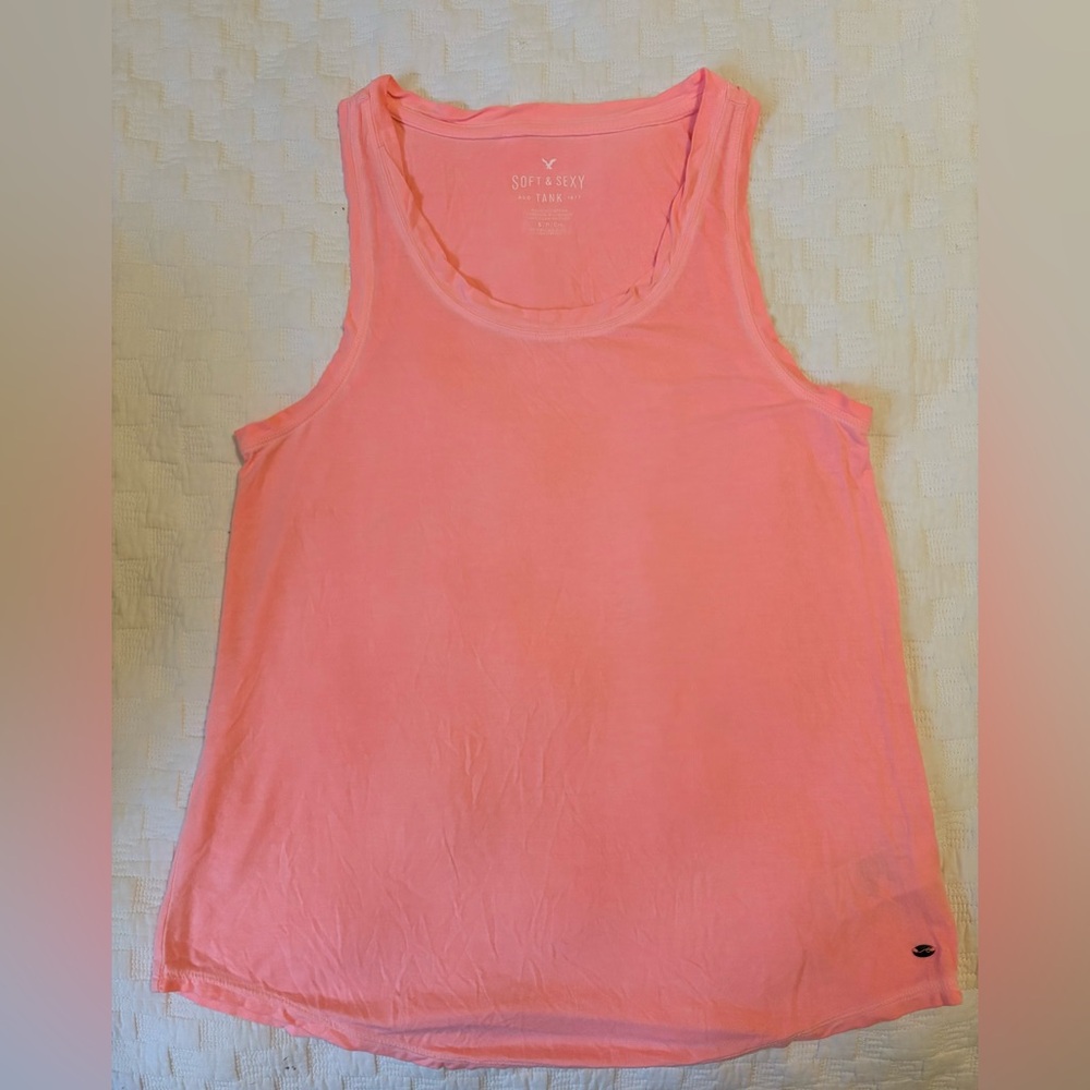 American Eagle Outfitters Soft & Sexy Pink Tank Top